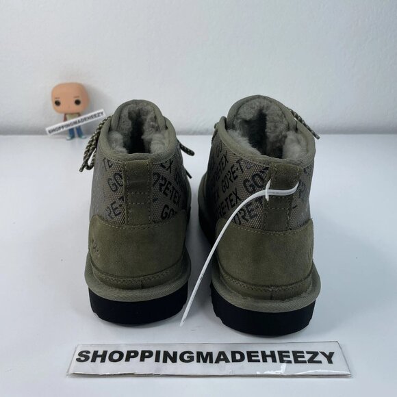 [US 7] UGG NEUMEL GORE-TEX Waterproof Sheepskin Suede Ankle Boots Olive main image 3